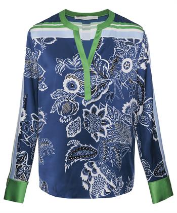 Herzen's Angelegenheit zijde blouse bloemen