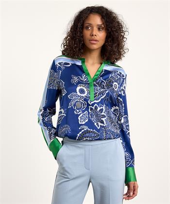 Herzen's Angelegenheit zijde blouse bloemen