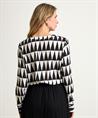 Herzen's Angelegenheit zijde blouse grafische print