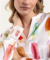 Herzen's Angelegenheit zijde blouse ijsjes print