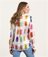 Herzen's Angelegenheit zijde blouse ijsjes print