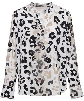 Herzen's Angelegenheit zijde blouse panterprint