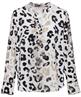 Herzen's Angelegenheit zijde blouse panterprint