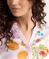 Herzen's Angelegenheit zijde blouse print