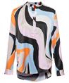 Herzen's Angelegenheit zijde blouse swirlprint