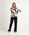 Herzen's Angelegenheit zijde blouse swirlprint