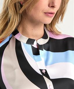 Herzen's Angelegenheit zijde blouse swirlprint