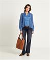 Herzen's Angelegenheit zijde blouse V-hals