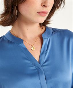 Herzen's Angelegenheit zijde blouse V-hals