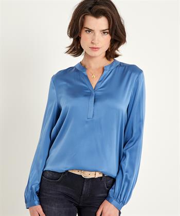 Herzen's Angelegenheit zijde blouse V-hals