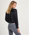 Herzen's Angelegenheit zijde lange blouse