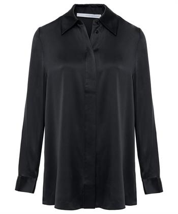 Herzen's Angelegenheit zijde lange blouse