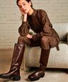 Jane Lushka lange blouse Grace dierprint