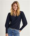 Japan TKY blouse travelstof met pofmouw Cyara