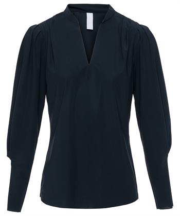 Japan TKY blouse travelstof met pofmouw Cyara