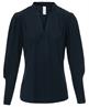 Japan TKY blouse travelstof met pofmouw Cyara