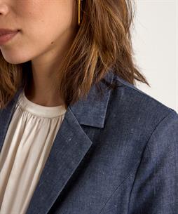 Japan TKY linnenmix denim blazer Yua