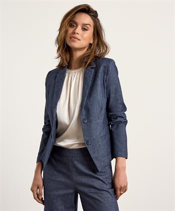 Japan TKY linnenmix denim blazer Yua