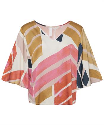 Japan TKY silky blouse grafisch Visay