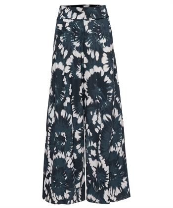 Japan TKY wide leg travelstof broek batik Kuzi