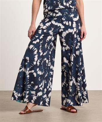 Japan TKY wide leg travelstof broek batik Kuzi