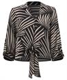 Joseph Ribkoff blouse met knoop bladprint