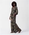 Joseph Ribkoff blouse met knoop bladprint