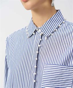 Joseph Ribkoff blouse streepjes pareltjes