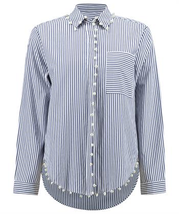 Joseph Ribkoff blouse streepjes pareltjes