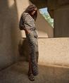 Joseph Ribkoff broek met split bladprint
