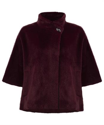 Joseph Ribkoff cape fun fur