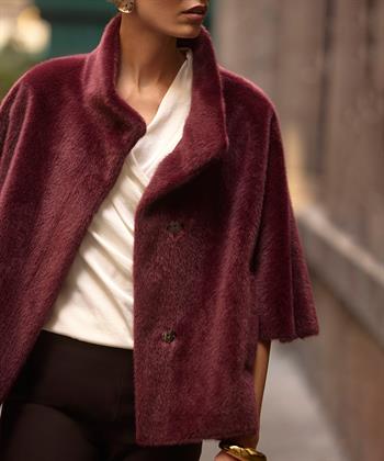 Joseph Ribkoff cape fun fur