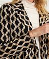 Joseph Ribkoff jacquard blazer lurex retro