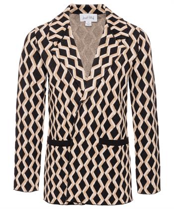 Joseph Ribkoff jacquard blazer lurex retro