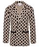 Joseph Ribkoff jacquard blazer lurex retro