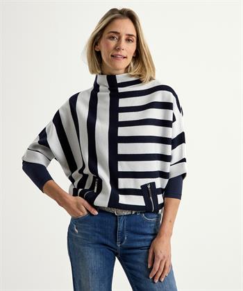 Joseph Ribkoff jacquard trui strepen