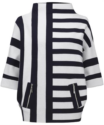 Joseph Ribkoff jacquard trui strepen