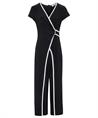Joseph Ribkoff jumpsuit overslag contrastbies
