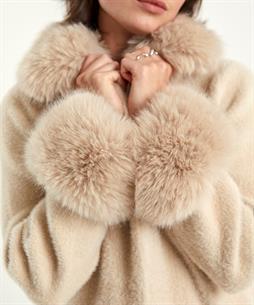 Joseph Ribkoff lange fun fur mantel