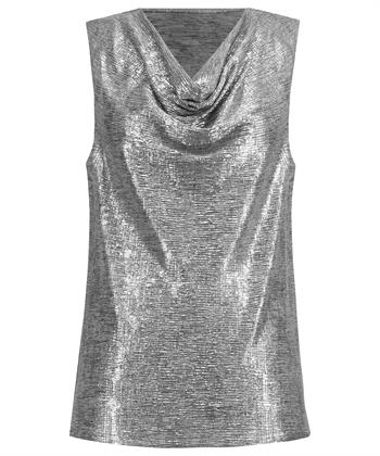 Joseph Ribkoff lurex top watervalhals