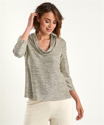 Joseph Ribkoff metallic top watervalhals