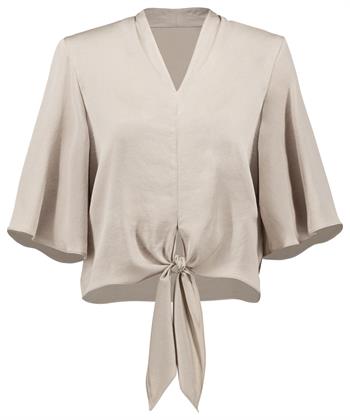 Joseph Ribkoff silky blouse knoop