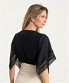 Joseph Ribkoff slinky top kant mouw