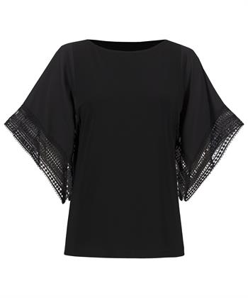 Joseph Ribkoff slinky top kant mouw