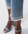 Joseph Ribkoff straight jeans strass cropped