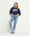 Joseph Ribkoff straight jeans strass cropped