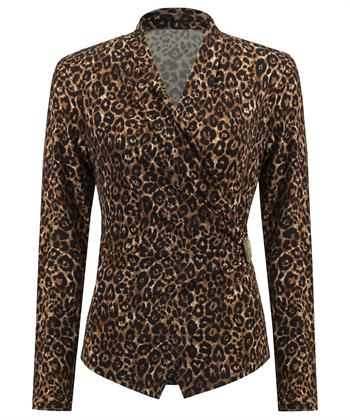 Joseph Ribkoff top overslag panterprint