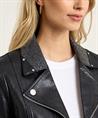 Joseph Ribkoff vegan leather biker jasje