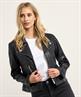 Joseph Ribkoff vegan leather biker jasje