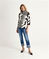 Joseph Ribkoff voile blazer geborduurde bloemen